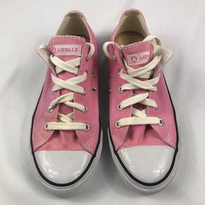 AIRWALK Pink women’s lace up sneaker size 8 Great conditioner-owned